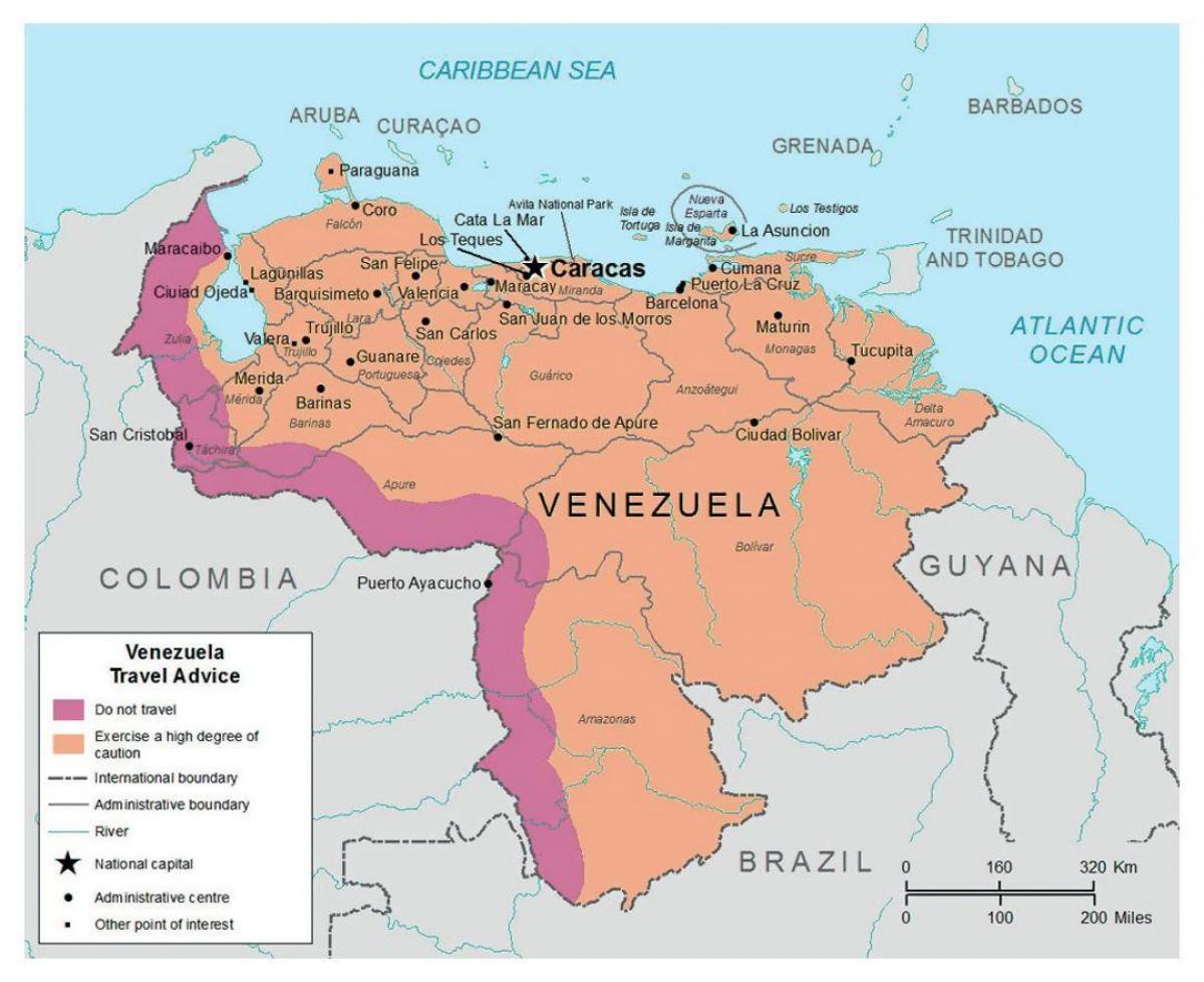 委内瑞拉在地图