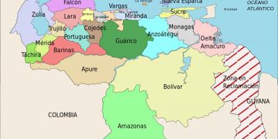 地图，委内瑞拉国
