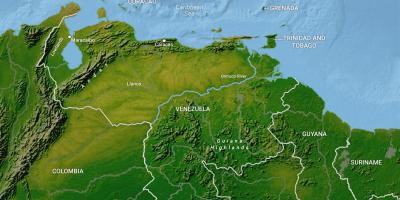 地图，委内瑞拉的地理